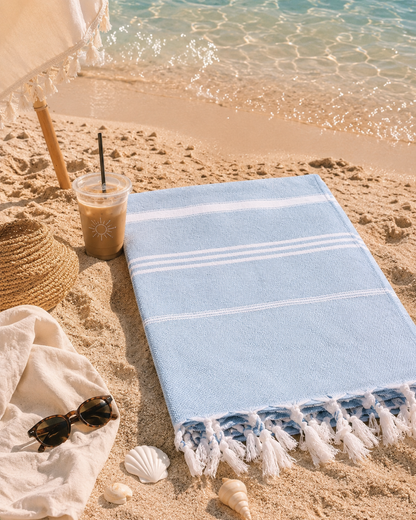 Serviette de plage estivale européenne – 100×180 cm