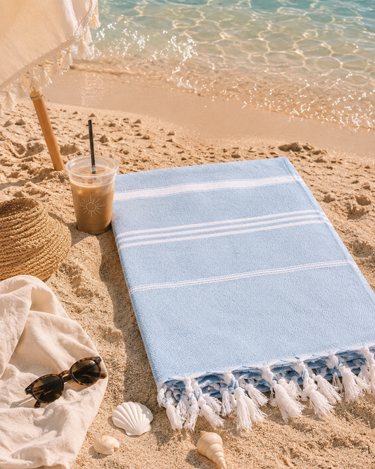 Serviette de plage estivale européenne – 100×180 cm