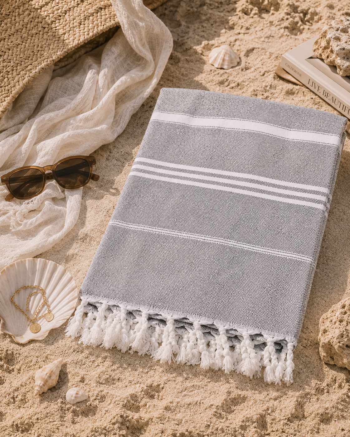 Serviette de plage estivale européenne – 100×180 cm